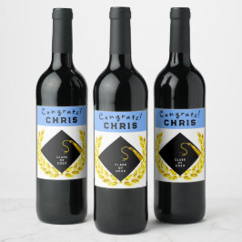 Graduation Party Gift Wijn Etiket