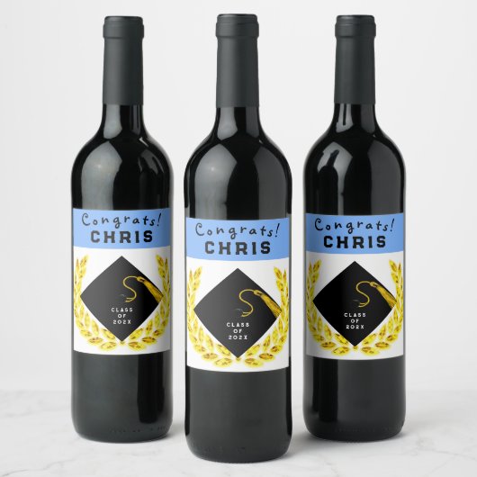 Graduation Party Gift Wijn Etiket (Flessen)