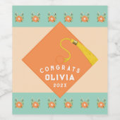 Graduation Party Gift Wijn Etiket (Enkel label)