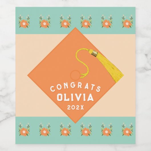 Graduation Party Gift Wijn Etiket (Enkel label)