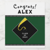 Graduation Party Gift Wijn Etiket (Enkel label)