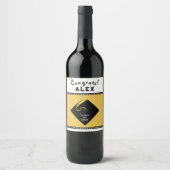 Graduation Party Gift Wijn Etiket (Voorkant)