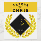 Graduation Party Gift Wijn Etiket (Enkel label)