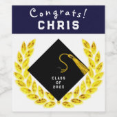 Graduation Party Gift Wijn Etiket (Enkel label)