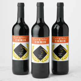 Graduation Party Gift Wijn Etiket