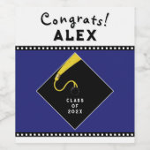 Graduation Party Gift Wijn Etiket (Enkel label)