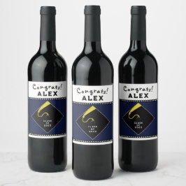 Graduation Party Gift Wijn Etiket