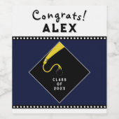 Graduation Party Gift Wijn Etiket (Enkel label)