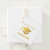 Graduation Party Gold Bedankjes Labels (In situ)