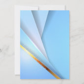 Graduation Party Gold op Blue Layers Formal Kaart (Achterkant)