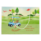 Graduation Party Golf Theme Groot Cadeauzakje (Achterkant)
