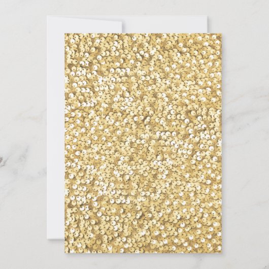 Graduation Party - Goud Turkoois Wit Kaart (Achterkant)