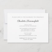 Graduation Party Green Gold Pet Tassel Foto Kaart (Achterkant)