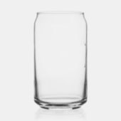 Graduation Party Grijs Monogram Wit Naam Blikvorm Glas (Rechts)