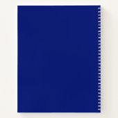 Graduation Party Guest Advice Book Modern Blue Notitieboek (Achterkant)