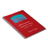Graduation Party Guest Book, Red Bicycle spiraal Notitieboek (Rechterzijde)
