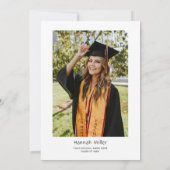 Graduation Party Happy Petten Foto Kaart (Achterkant)