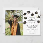 Graduation Party Happy Petten Foto Kaart (Voorkant)