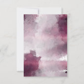 Graduation Party Invintation Black and Pink RSVP Kaartje (Achterkant)