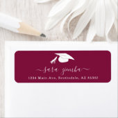 Graduation Party Invitation / Announcement Address Etiket (Insitu)