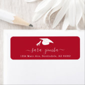 Graduation Party Invitation / Announcement Address Etiket (Insitu)