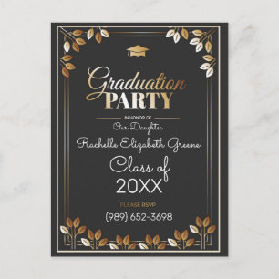 Graduation Party Invitation Briefkaart