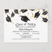 Graduation Party Invitation Briefkaart (Voorkant)