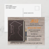 Graduation Party Invitation Briefkaart (Voorkant / Achterkant)