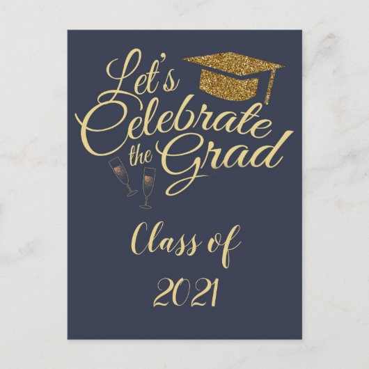 Graduation Party Invitation Briefkaart (Voorkant)