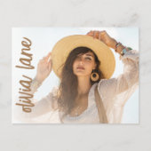 Graduation Party Invitation Briefkaart met foto (Voorkant)