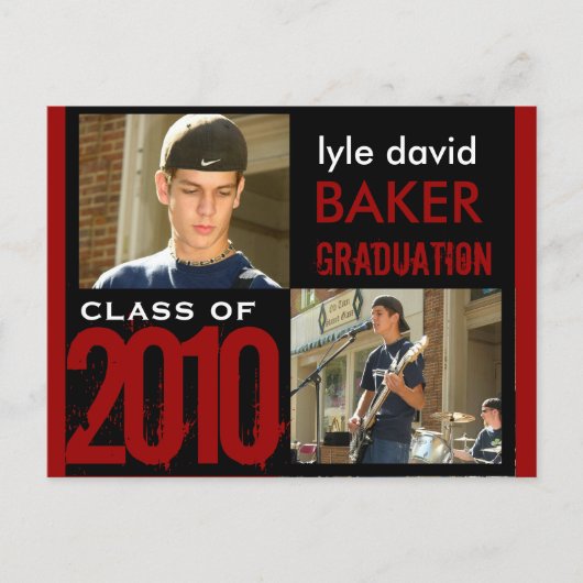 Graduation Party Invitation Briefkaarten (Voorkant)