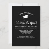 Graduation Party Invitation Congrats Afstudeerder Kaart (Achterkant)