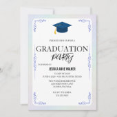 Graduation Party Invitation Elegant Gold Editable  Kaart (Voorkant)