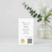 Graduation Party Invitation Enclosure Card Visitekaartje (Staand voorkant)
