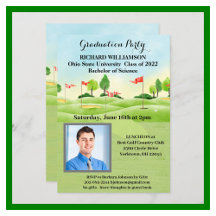 Graduation Party Invitation Foto Golf