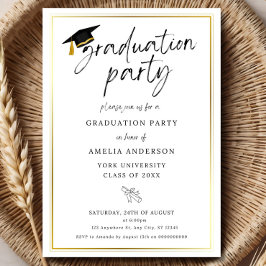 Graduation Party Invitation, Graduation Invitation Kaart