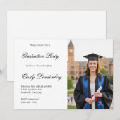 Graduation party invitation  kaart (Voorkant / Achterkant)