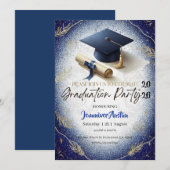 Graduation Party Invitation Kaart (Voorkant / Achterkant)