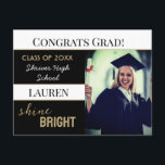 Graduation Party Invitation Post Card Briefkaart<br><div class="desc">Custom invitation to graduation party! Post card format</div>