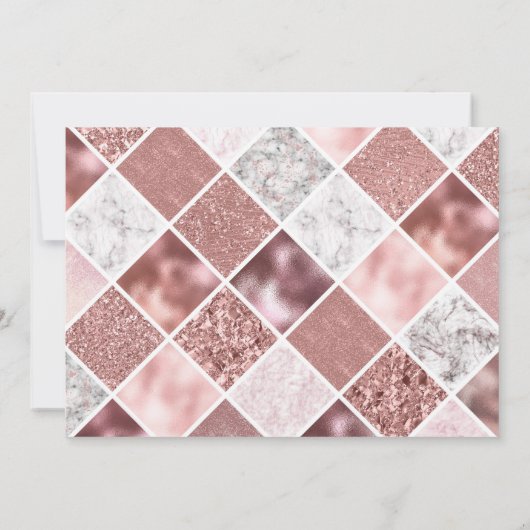 Graduation Party Invitation, Roos Gold Kaart (Achterkant)