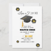 Graduation Party Invitation Sjabloon Bewerkbaar Af Kaart (Voorkant)