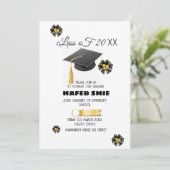 Graduation Party Invitation Sjabloon Bewerkbaar Af Kaart (Staand voorkant)