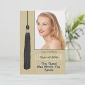 Graduation Party Invitation-Tassle Worth Hassle Kaart (Staand voorkant)