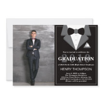 Graduation Party Invitation, Tuxedo