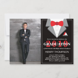 Graduation Party Invitation, Tuxedo Kaart