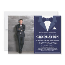 Graduation Party Invitation, Tuxedo