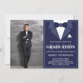 Graduation Party Invitation, Tuxedo Kaart