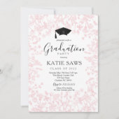 Graduation Party Invitation, Wildflower Afstuderen Kaart (Voorkant)
