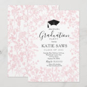 Graduation Party Invitation, Wildflower Afstuderen Kaart (Voorkant / Achterkant)