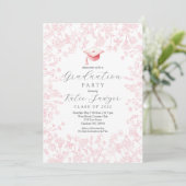 Graduation Party Invitation, Wildflower Afstuderen Kaart (Staand voorkant)